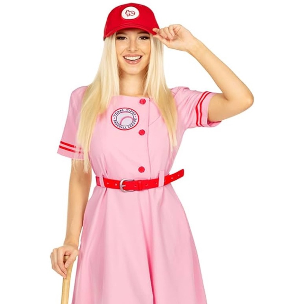 Pink and Red Baseball Costume Dress